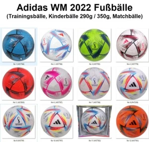 Adidas 2022 Rihla WM Fussball Ball Mix Training Kinder Light Jugend Matchball - Bild 1 von 47