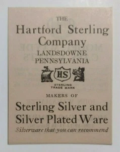 1928 Pubblicità The Hartford Sterling Company Landsdowne, Pennsylvania - Foto 1 di 1