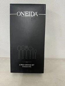 Oneida COWELL 6 Piece Serving Set Pattern Stainless 18/10 NIB Dishwasher Safe - Bild 1 von 4