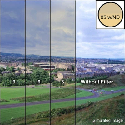 Schneider 4x5.65" Combination 85/Neutral Density (ND) .3 (1-stop) 85ND3 Filter - Image 1 of 4