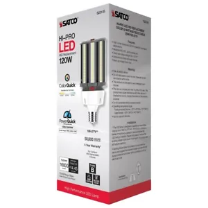 Satco S23145 HI-PRO LED HID replacement light bulb selectable Watt 120W/100W/80W - Picture 1 of 4