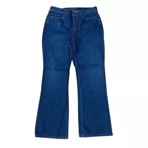 Lauren Jean Co. Premium Mid Rise Bootcut Medium Wash 31" Denim Pant Size 10 - Picture 1 of 14