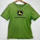 Vintage John Deere Men's Green Short Sleeve T-Shirt Logo Crew Neck Classic L