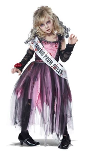 Prom Queen Girls Child Zombie Halloween Costume - Picture 1 of 1