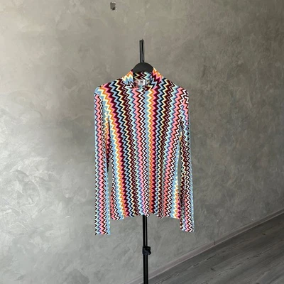 Top cuello alto multicolor Missoni Collection Zig Zag Foto 1 de 4