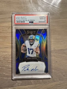 2023 Select Rookie Sig Prizm Blue #RSIPNA Puka Nacua RC AUTO 93/99 PSA 10 GEM - Bild 1 von 2