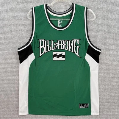 Camiseta deportiva de baloncesto Billabong Hawaii Pipeline Masters verde blanca negra para hombre talla M Foto 1 de 4