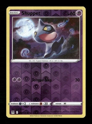 Shuppet Reverse Holo Common SWSH11: Lost Origin 072/196 NM Pokemon LP - Image 1 of 2