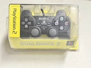OEM Sony Playstation 2 PS2 Dualshock 2 Negro Controlador Analógico Nuevo Precintado - Imagen 1 de 5