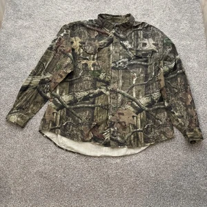 Mossy Oak Break-Up Infinity Shirt Mens 2XL Camo Button Down Hunting Outdoor Fall - Picture 1 of 12