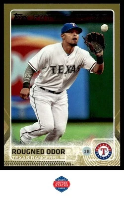 2015 Topps #491 Rougned Odor Gold #/2015 - Image 1 of 2