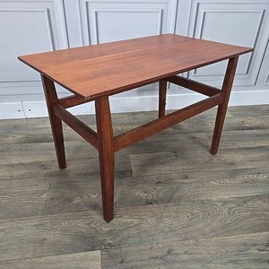 Retro Vintage Mid Century Modern Wooden Teak Side Table Danish Coffee Solid Wood - Picture 1 of 24