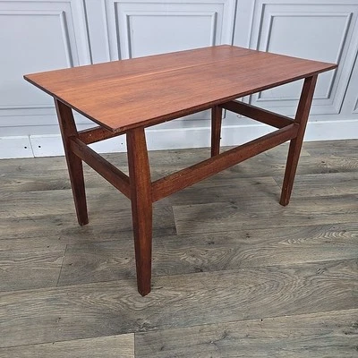 Retro Vintage Mid Century Modern Wooden Teak Side Table Danish Coffee Solid Wood - Image 1 of 4