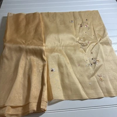 SILK PEACH FABRIC 12 Yards x 22 Inches Wide or 432 Inches x 22 Wide - Image 1 of 4