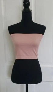 Bozzolo Women’s  Strapless Cropped Tube Top Stretch M/L - Picture 1 of 4