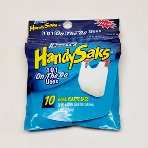 Auslaufmodell Hefty Handysaks 10er Pack 4 Gallonen Plastiktüten für unterwegs handliche Saks - Bild 1 von 3