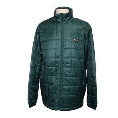 Element Track Puff Ultralight Jacket Men’s Size XXL Green Mock Neck Zip Pocket’s - Image 1 of 4