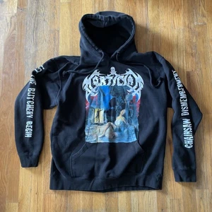 Mortician Chainsaw Dismemberment Hoodie Size L Thrash Death Metal Double Sided - Picture 1 of 17