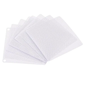 8pcs 80mm Computer Fan Filter Grills PVC Mesh Dustproof Case Cover White - Afbeelding 1 van 5