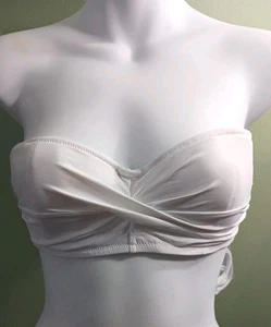 J. CREW 32B TWIST FRONT UNDERWIRE BANDEAU TOP B6820 New with Tags  - Picture 1 of 23