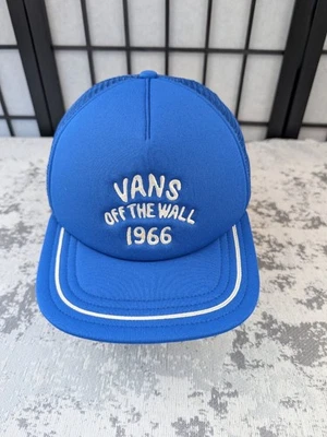 Sombrero Vans Off The Wall 1966 Trucker malla de espuma Snapback para hombre azul usado en excelente estado Foto 1 de 4