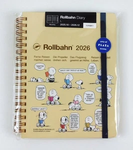 Delfonics Rollbahn Diary 2026 Peanuts Limited Edition Monthly Planner NEW - Picture 1 of 3