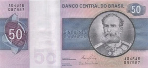 Brasil 50 Cruzeiros ND. Billete XT 21 1980 serie A sin circular - Imagen 1 de 2