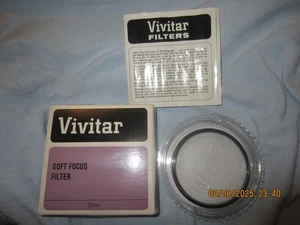 VIVITAR 58MM SOFT FOCUS FILTER W/ SPARE TIFFEN CASE - Picture 1 of 7