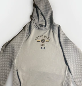 Notre Dame Fighting Irish Under Armour Hoodie Large grau ColdGear Loose Fit - Bild 1 von 13