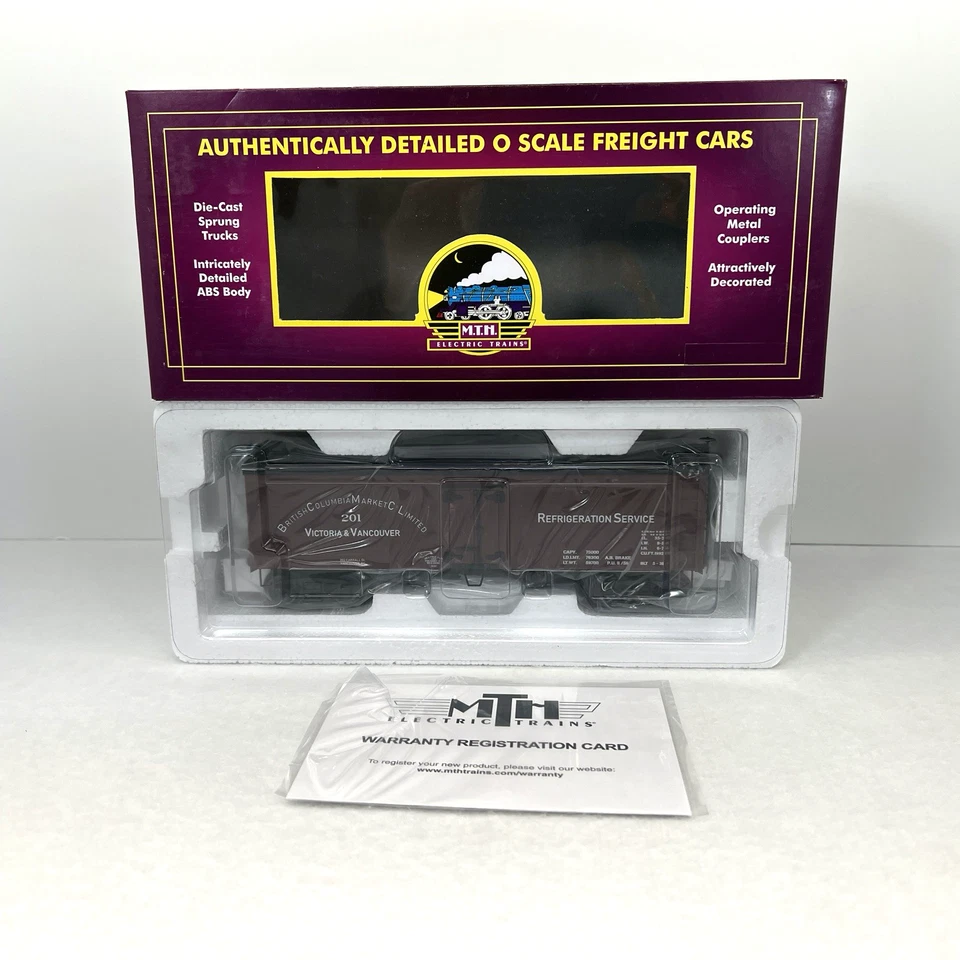 MTH Premier 20-94438 CTTA British Columbia Market Co. 36’ Wood Reefer O NEW #201 - Image 1 of 4