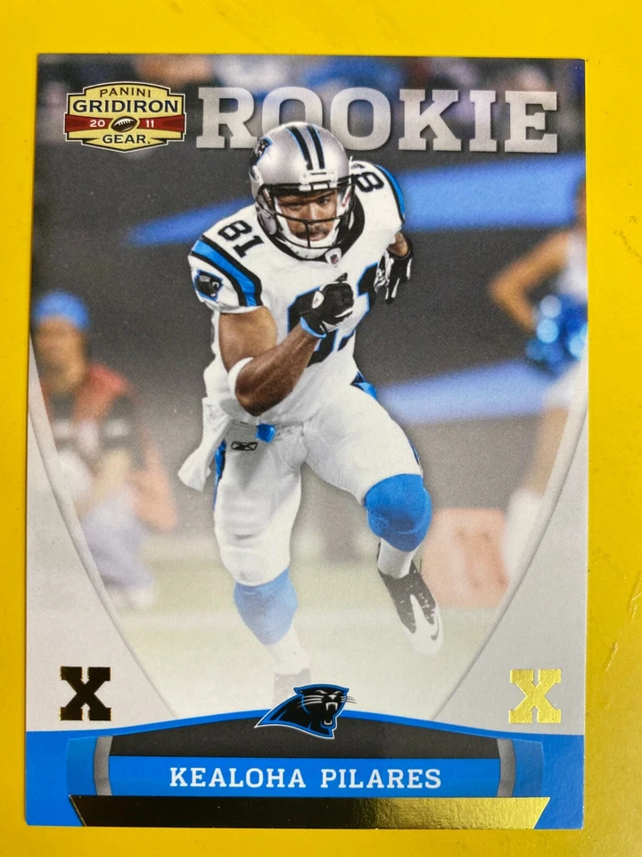 D47582  2011 Panini Gridiron Gear Gold X's #183 Kealoha Pilares PANTHERS #86/100 - Image 1 of 1