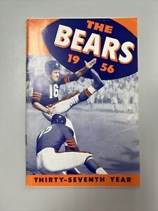 1956 Chicago Bears Schedule Program 
