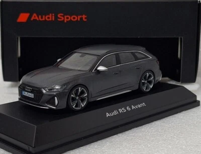 Audi A6 RS6 2020 Avant Matt Daytona Grey 1:43 Minichamps EXTREMELY RARE!! (3) - Image 1 of 4