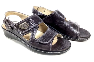 Fidelio Dark Brown Hallux Fabia F1/2 Size 40 / 9 Bunion Adjustable Wedge Sandal - Picture 1 of 11