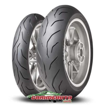 COPPIA GOMME DUNLOP 120/70ZR17 (58W) + 180/55ZR17 (73W) SPORTSMART MK4 - Immagine 1 di 2