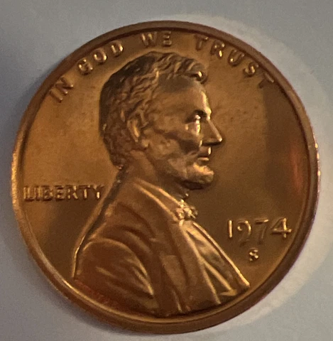 GEM PROOF 1974-S Lincoln Memorial Cent San Francisco Mint BUY MORE & SAVE MORE ! Cover