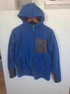 Boys Northface Sherpa Lined Zip Front Hoodie In Size XL 18/20. Royal Blue. T5 - Picture 1 of 7