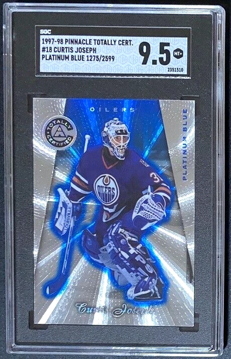 1997-98 TOTALMENTE CERTIFICADO - Curtis Joseph Platinum SGC 9,5 *CUJO* PLATINO Foto 1 de 2