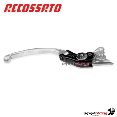 Leva freno lunga snodata Accossato argento per Ducati Monster 900ie 2000-2001 Foto 1 de 4