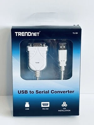 NEW TRENDnet TU-S9 USB to Serial Converter USB to RS-232 (Serial) - Image 1 of 4