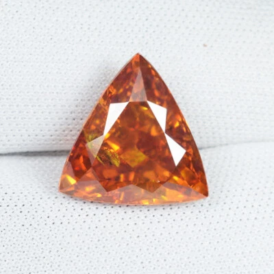 ESFALERITA NATURAL MULTICOLORIDA AMARELO CINTILANTE 7,43 ct Trillion See Vdo 9139 AC - Imagem 1 de 2