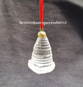 CRYSTAL QUARTZ SPHATIK SRI SHRI SHREE YANTRA CHAKRA LAKSHMI TEMPLE HANGING HINDU - Picture 1 of 3