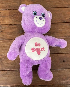 Stufflers Teddy Bear Purple So Sweet - Plush Stuffed Soft Toy 45cm BAB Free Post - Picture 1 of 6