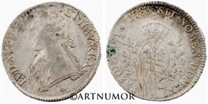 LOUIS XVI - Ecu aux branches d'olivier, 1783 M Toulouse - Picture 1 of 1