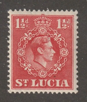 St. Lucia 1943 #113 King George VI - VF MH - Image 1 of 2