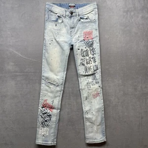 Rock Salt Streetwear Skinny Jeans Boys Youth Size 16 Rap Culture Denim - Picture 1 of 17