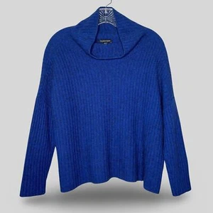 Eileen Fisher superweicher Yak Merinowolle Rib Box Pullover hellblau Gr. XS - Bild 1 von 5