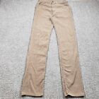 Vtg 70s LEVIS 519 Corduroy Pants Mens 28x34 Brown Straight Made in USA Talon