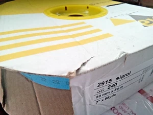 SIA Siarol 2915, 240 GRIT Abrasive Roll, 2" x 55yds, 30.051122, Sbwh-cc043-bb Yy - Picture 1 of 4