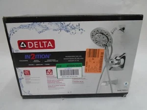 DELTA IN2ITION TUB & SHOWER FAUCET 144789-I 2-IN-1 5 SPRAYS POLISHED CHROME - Picture 1 of 2